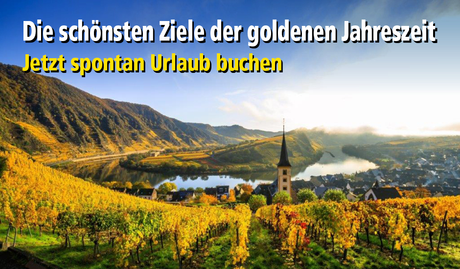 Flussreisen im goldenen Herbst